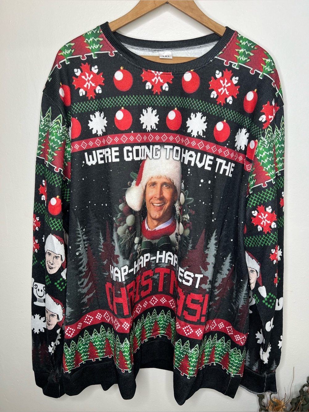 Brand New-Christmas Vacation Clark Griswold Long Sleeve Top
